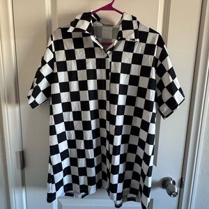 SHEIN Checkered Top
